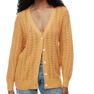 Wilfred Aritzia Reverence V-Neck Knit Cardigan Size M NWT